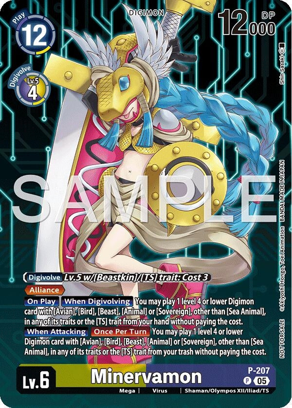Image for Minervamon (Hacker's Slumber Box Promotion Pack) (P-207 P) [Digimon Promotion Cards] - Digimon Card Game