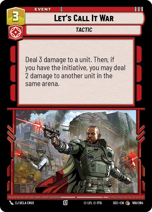 Image for Let's Call It War (180/264) [Secrets of Power] - Star Wars: Unlimited