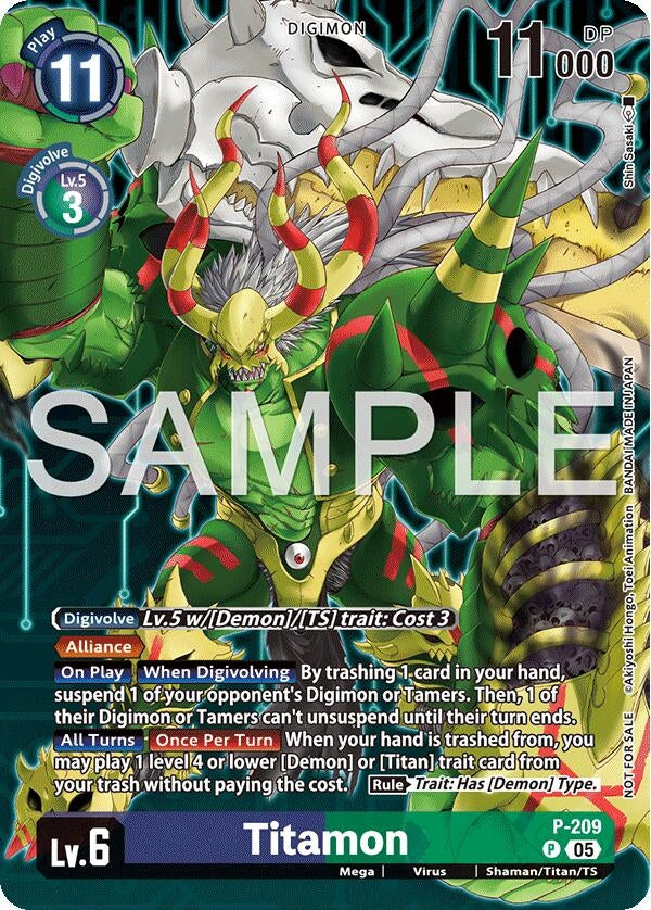 Image for Titamon (Hacker's Slumber Box Promotion Pack) (P-209 P) [Digimon Promotion Cards] - Digimon Card Game