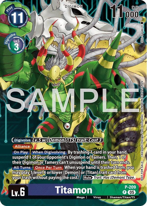 Image for Titamon (Hacker's Slumber Box Promotion Pack) (P-209 P) [Digimon Promotion Cards] - Digimon Card Game