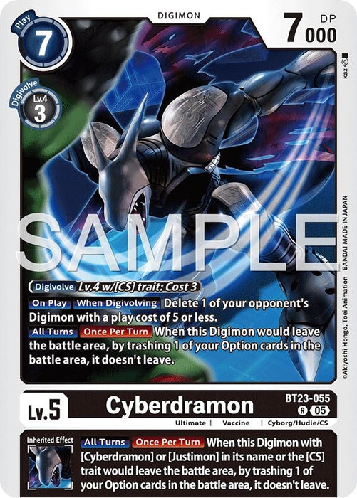 Image for Cyberdramon (BT23-055 R) [Hackers' Slumber] - Digimon Card Game