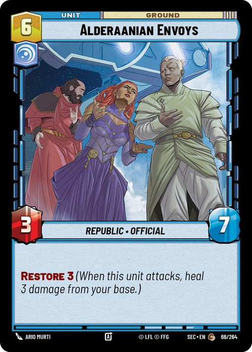 Image for Alderaanian Envoys (66/264) [Secrets of Power] - Star Wars: Unlimited