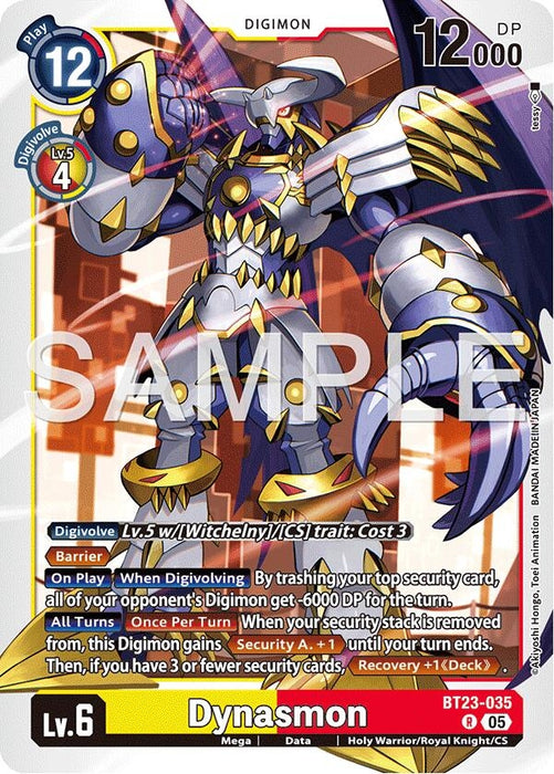 Image for Dynasmon (BT23-035 R) [Hackers' Slumber] - Digimon Card Game
