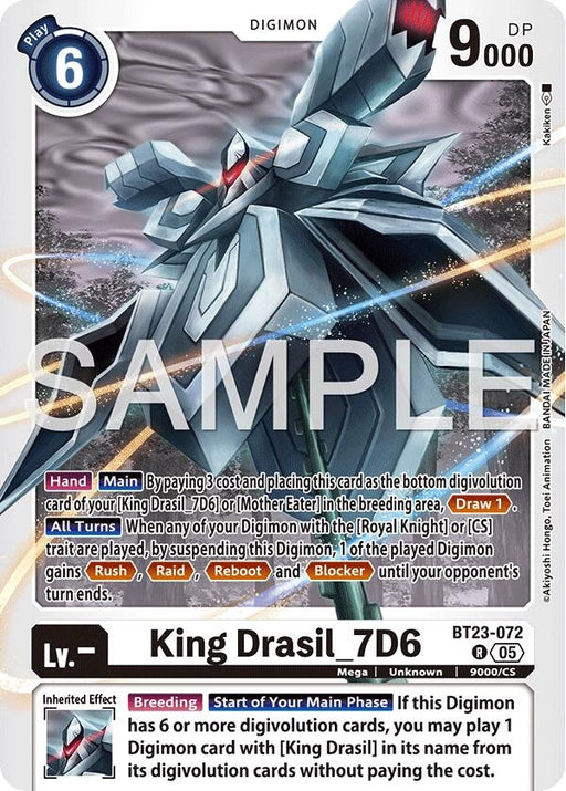 Image for King Drasil_7D6 (BT23-072 R) [Hackers' Slumber] - Digimon Card Game