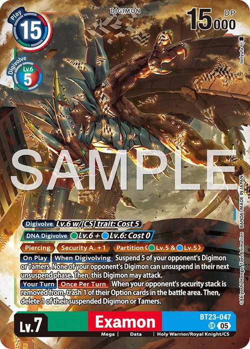Image for Examon (BT23-047SR) [Hackers' Slumber] - Digimon Card Game
