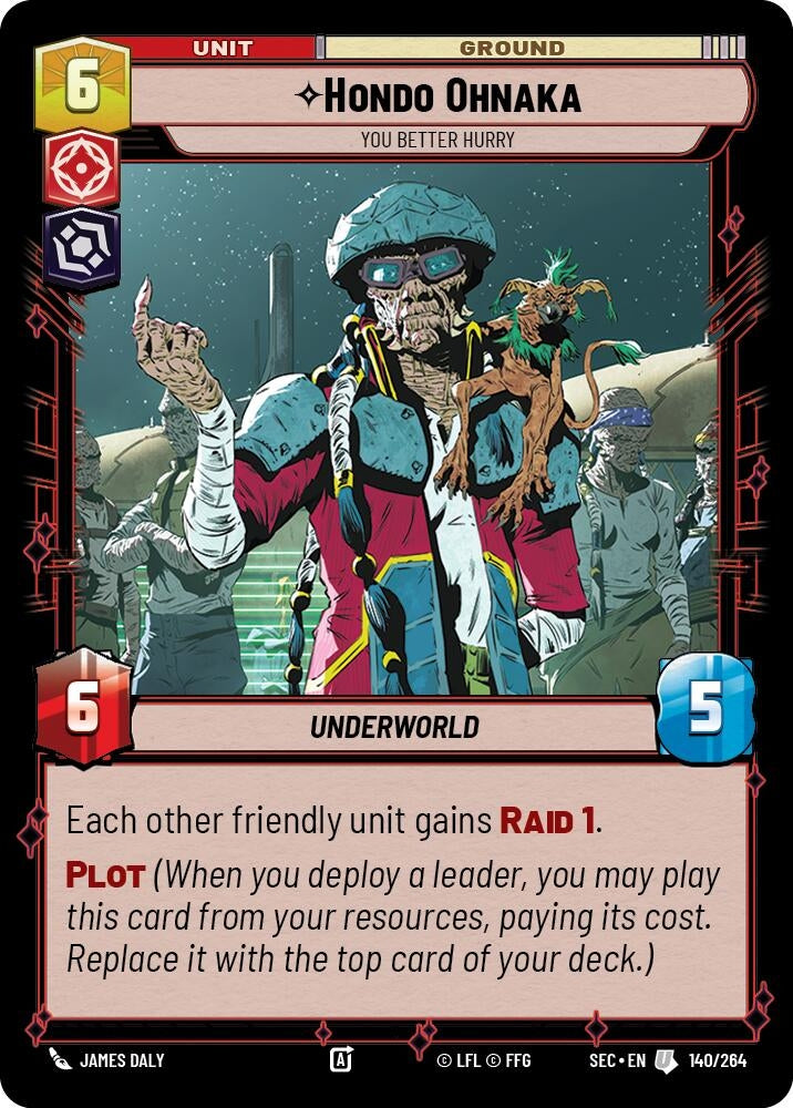 Image for Hondo Ohnaka - You Better Hurry (140/264) [Secrets of Power] - Star Wars: Unlimited