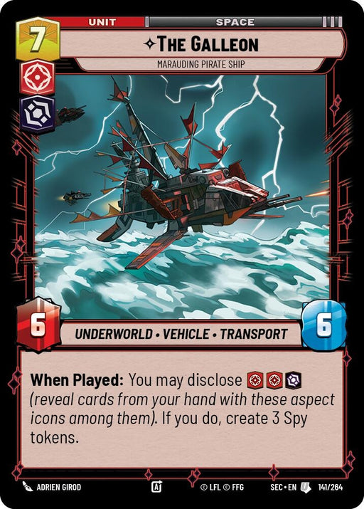 Image for The Galleon - Marauding Pirate Ship (141/264) [Secrets of Power] - Star Wars: Unlimited