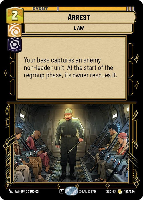 Image for Arrest (195/264) [Secrets of Power] - Star Wars: Unlimited