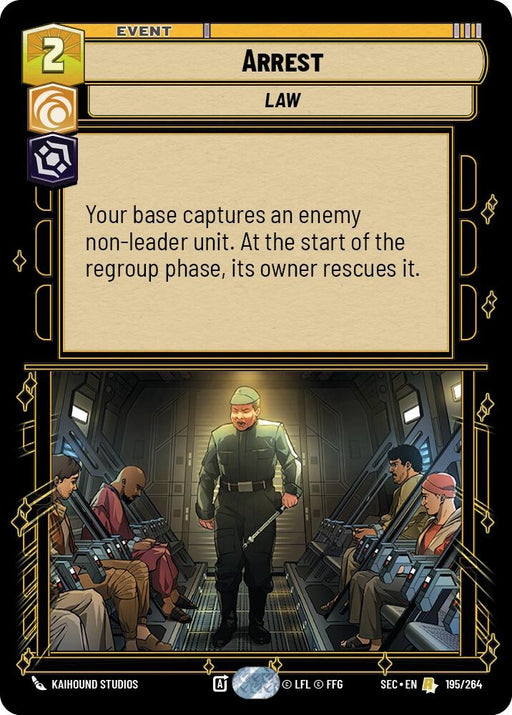Image for Arrest (195/264) [Secrets of Power] - Star Wars: Unlimited