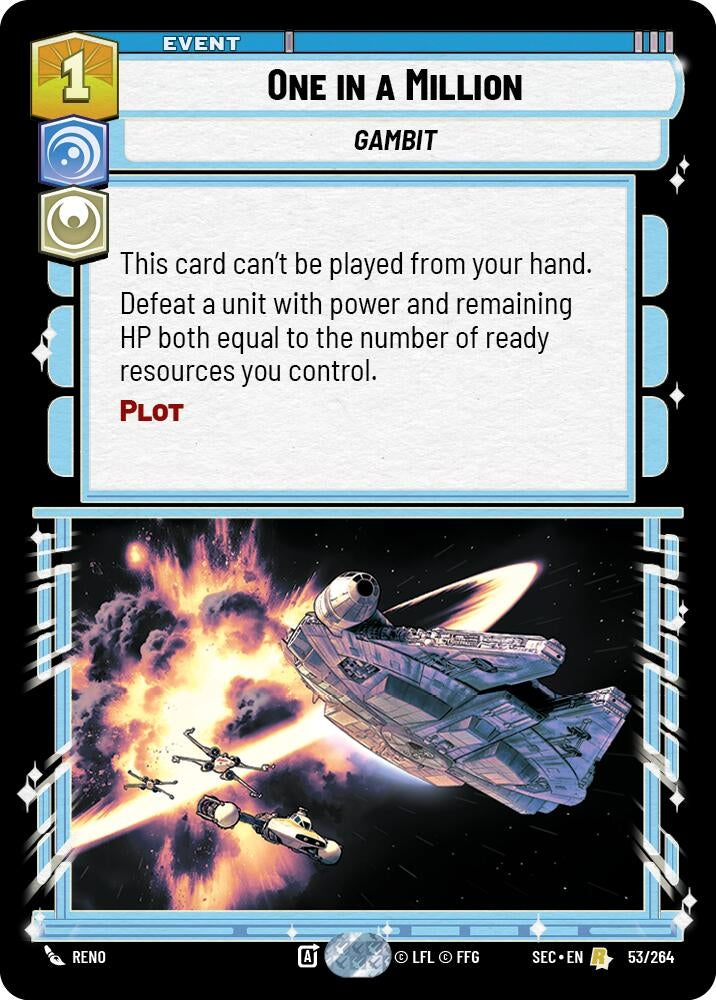 Image for One in a Million (53/264) [Secrets of Power] - Star Wars: Unlimited