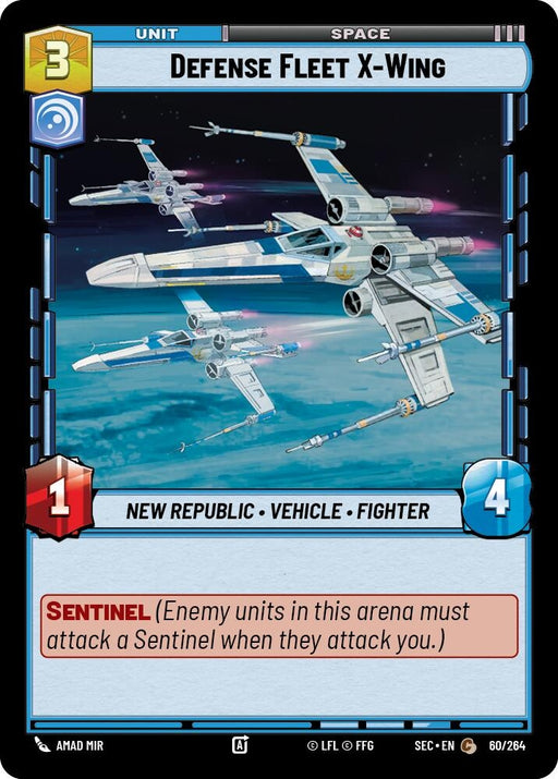 Image for Defense Fleet X-Wing (60/264) [Secrets of Power] - Star Wars: Unlimited