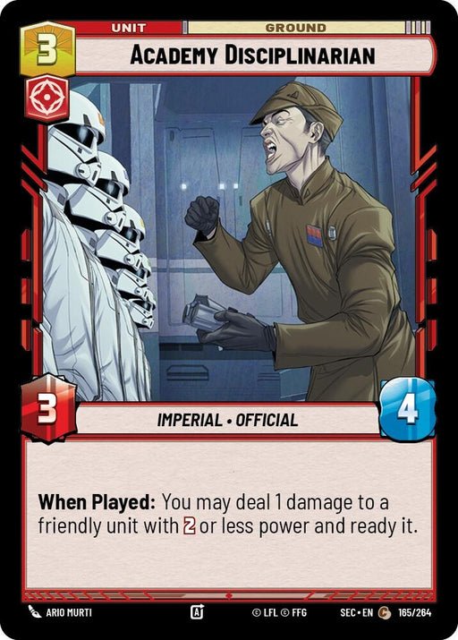 Image for Academy Disciplinarian (165/264) [Secrets of Power] - Star Wars: Unlimited