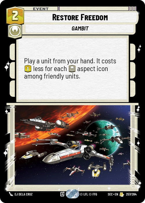 Image for Restore Freedom (257/264) [Secrets of Power] - Star Wars: Unlimited