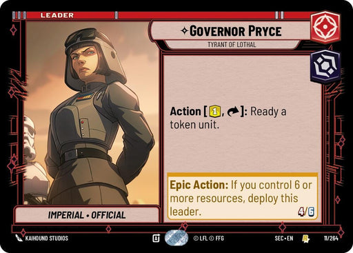 Image for Governor Pryce - Tyrant of Lothal (11/264) [Secrets of Power] - Star Wars: Unlimited