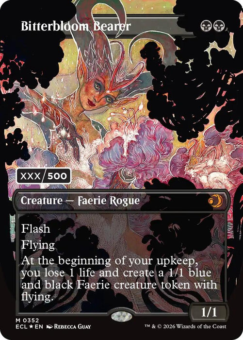 Image for Bitterbloom Bearer (Borderless) (Serial Numbered) (352) [Lorwyn Eclipsed] - Magic: The Gathering