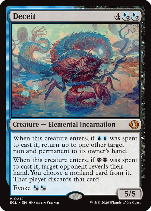 Image for Deceit (212) [Lorwyn Eclipsed] - Magic: The Gathering
