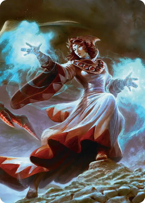 Image for The Destined White Mage Scene Art Card (3) - Magic: The Gathering