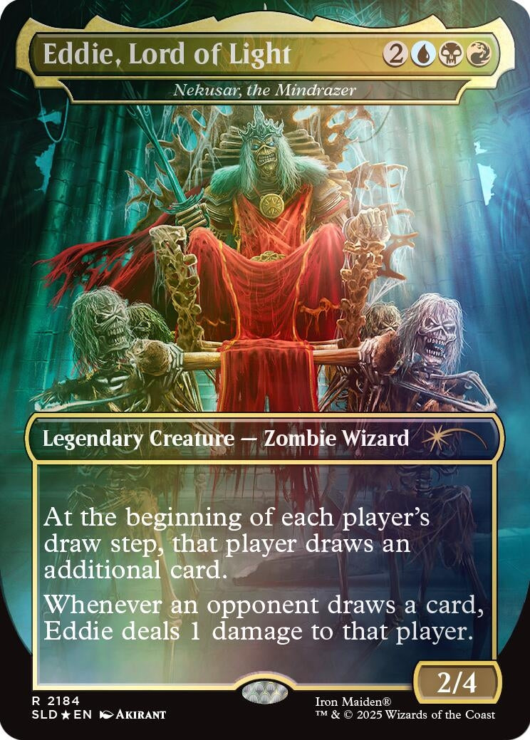 Image for Eddie, Lord of Light - Nekusar, the Mindrazer (Rainbow Foil) (2184) - Magic: The Gathering
