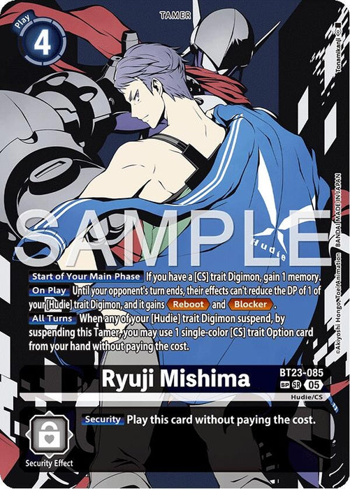 Image for Ryuji Mishima (SP) (BT23-085 SR) [Hackers' Slumber] - Digimon Card Game
