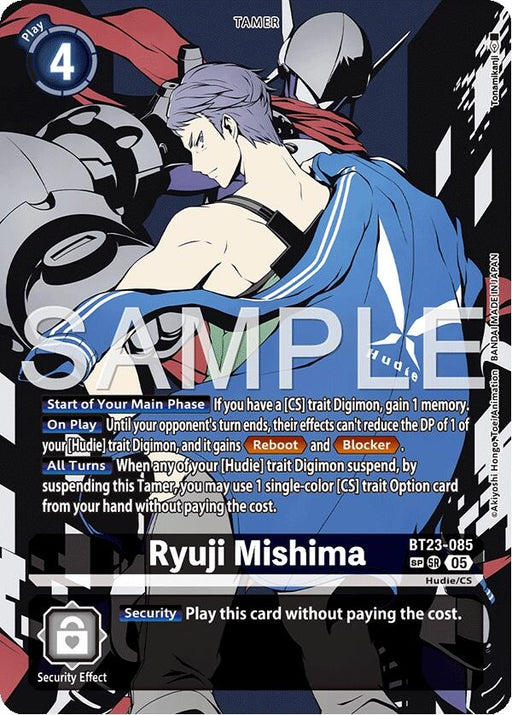 Image for Ryuji Mishima (SP) (BT23-085 SR) [Hackers' Slumber] - Digimon Card Game