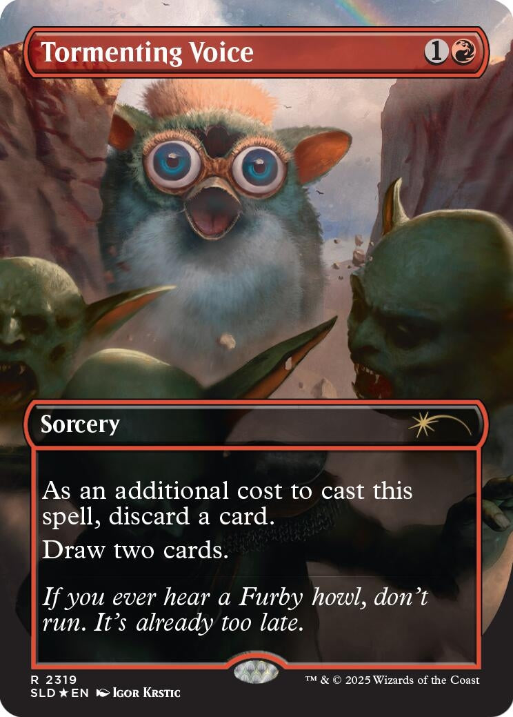 Image for Tormenting Voice (Rainbow Foil) (2319) - Magic: The Gathering