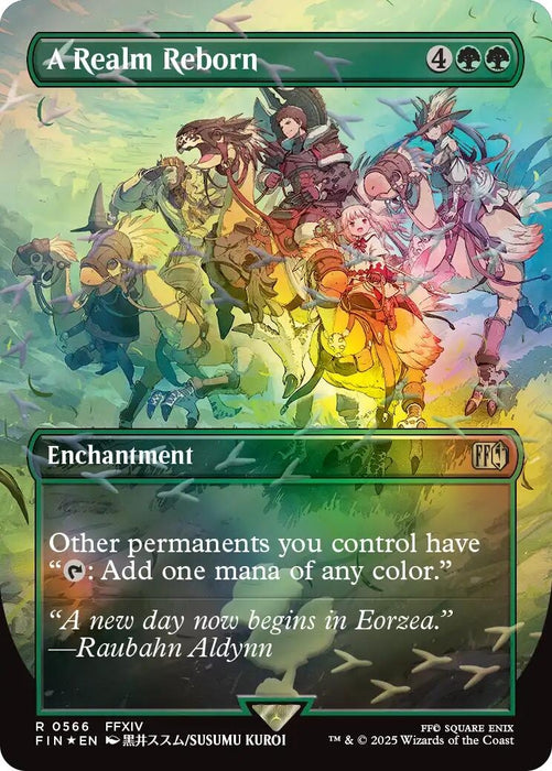 Image for A Realm Reborn (Borderless) (Chocobo Track Foil) (566) - Magic: The Gathering
