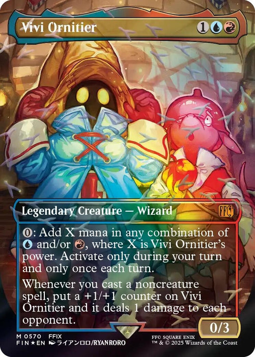 Image for Vivi Ornitier (Borderless) (Chocobo Track Foil) (570) - Magic: The Gathering