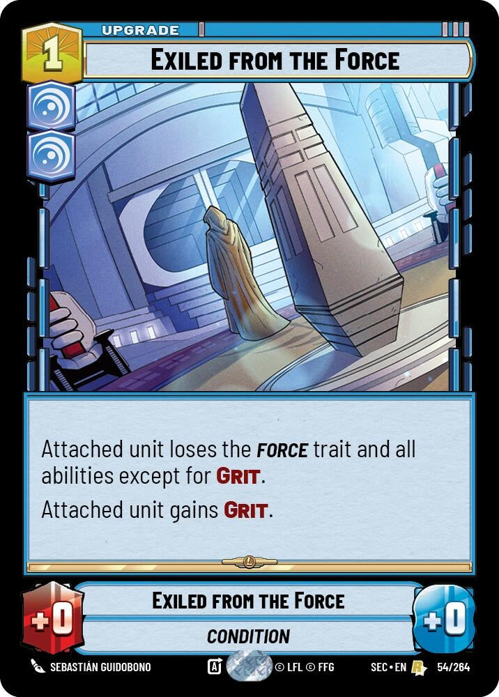Image for Exiled from the Force (54/264) [Secrets of Power] - Star Wars: Unlimited