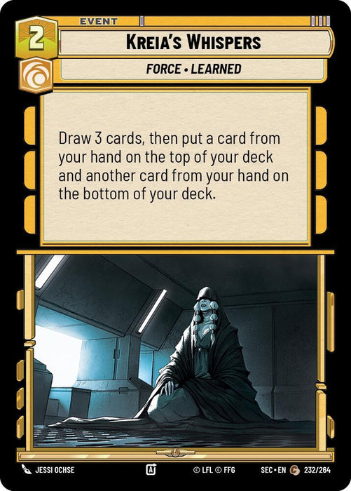 Image for Kreia's Whispers (232/264) [Secrets of Power] - Star Wars: Unlimited