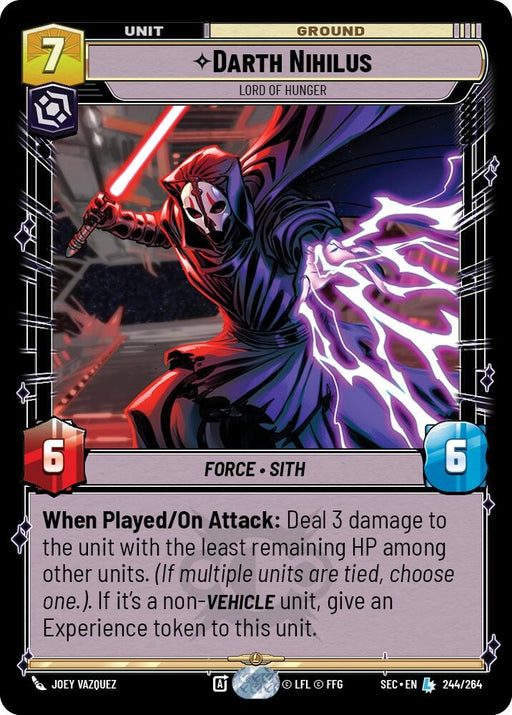 Image for Darth Nihilus - Lord of Hunger (244/264) [Secrets of Power] - Star Wars: Unlimited