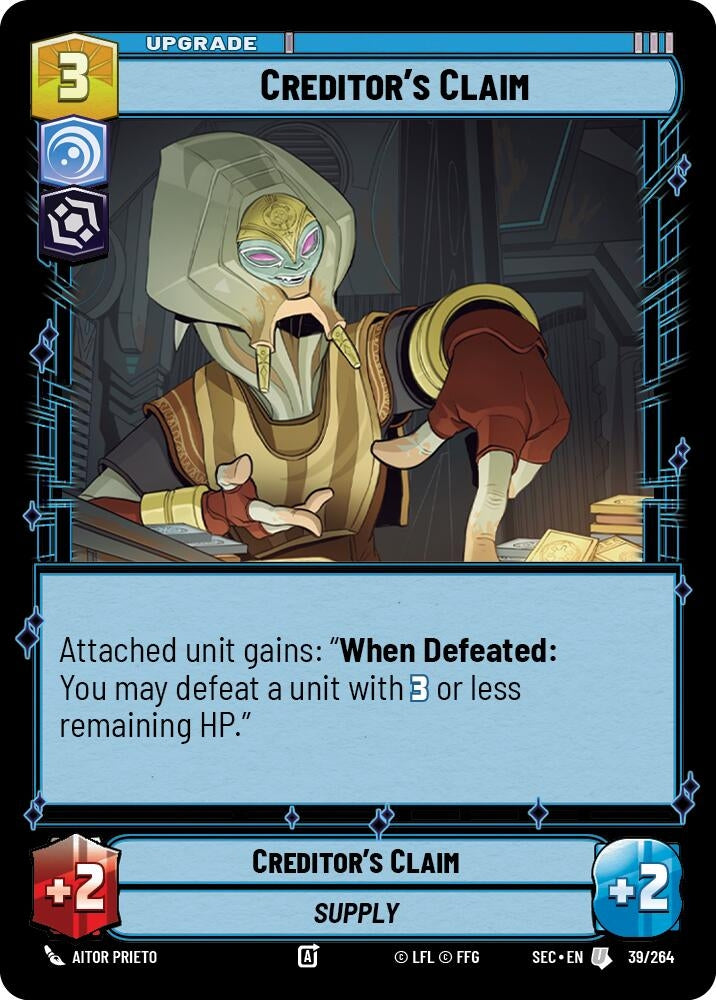 Image for Creditor's Claim (39/264) [Secrets of Power] - Star Wars: Unlimited