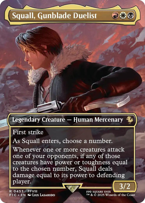 Image for Squall, Gunblade Duelist (Borderless) (453) - Magic: The Gathering
