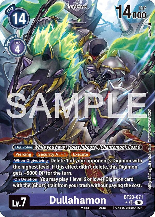 Image for Dullahamon (Alternate Art) (BT23-071 SR) [Hackers' Slumber] - Digimon Card Game