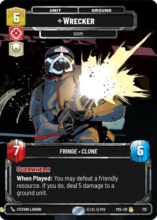 Image for Wrecker - Boom! (125) [Sector and Regional Promos: Season 1] - Star Wars: Unlimited