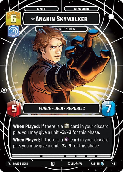 Image for Anakin Skywalker - Champion of Mortis (145) [Sector and Regional Promos: Season 1] - Star Wars: Unlimited