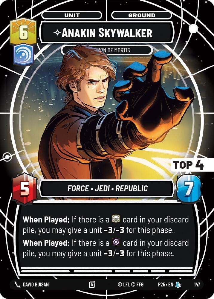 Image for Anakin Skywalker - Champion of Mortis (Top 4) (149) [Sector and Regional Promos: Season 1] - Star Wars: Unlimited