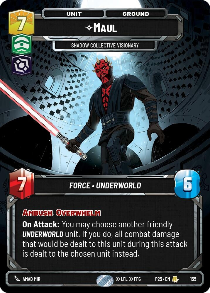 Image for Maul - Shadow Collective Visionary (155) [Sector and Regional Promos: Season 1] - Star Wars: Unlimited