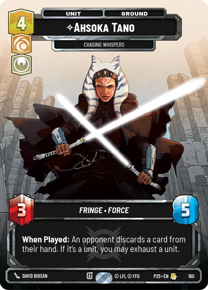 Image for Ahsoka Tano - Chasing Whispers (160) [Sector and Regional Promos: Season 1] - Star Wars: Unlimited
