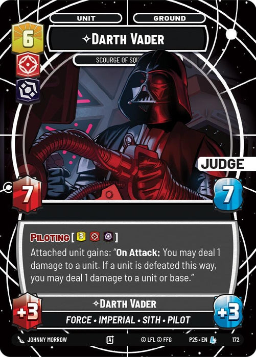 Image for Darth Vader - Scourge of Squadrons (Judge) (172) [Judge Promos] - Star Wars: Unlimited