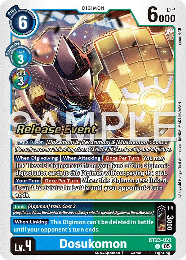 Dosukomon (BT23-021 U) [Hackers' Slumber Release Event Cards]