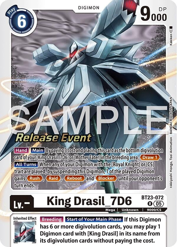 King Drasil_7D6 (BT23-072 R) [Hackers' Slumber Release Event Cards]