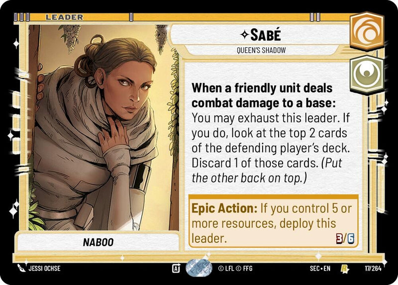 Image for Sabé - Queen's Shadow (17/264) [Secrets of Power] - Star Wars: Unlimited