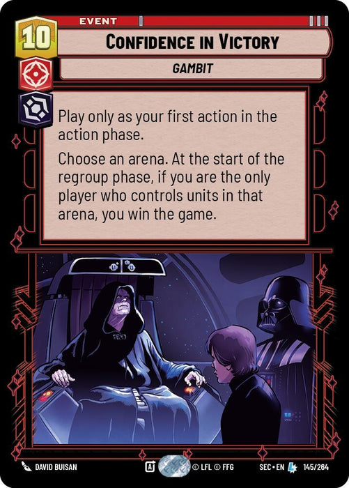Image for Confidence in Victory (145/264) [Secrets of Power] - Star Wars: Unlimited