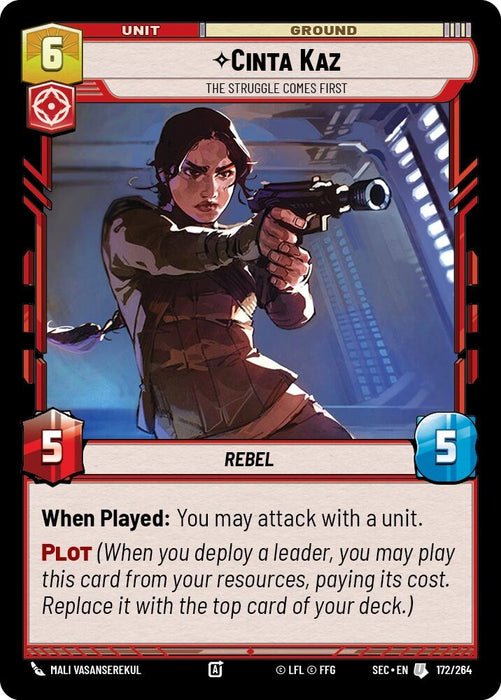 Image for Cinta Kaz - The Struggle Comes First (172/264) [Secrets of Power] - Star Wars: Unlimited