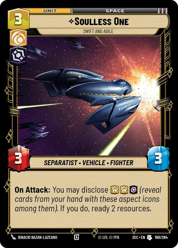 Image for Soulless One - Swift and Agile (190/264) [Secrets of Power] - Star Wars: Unlimited