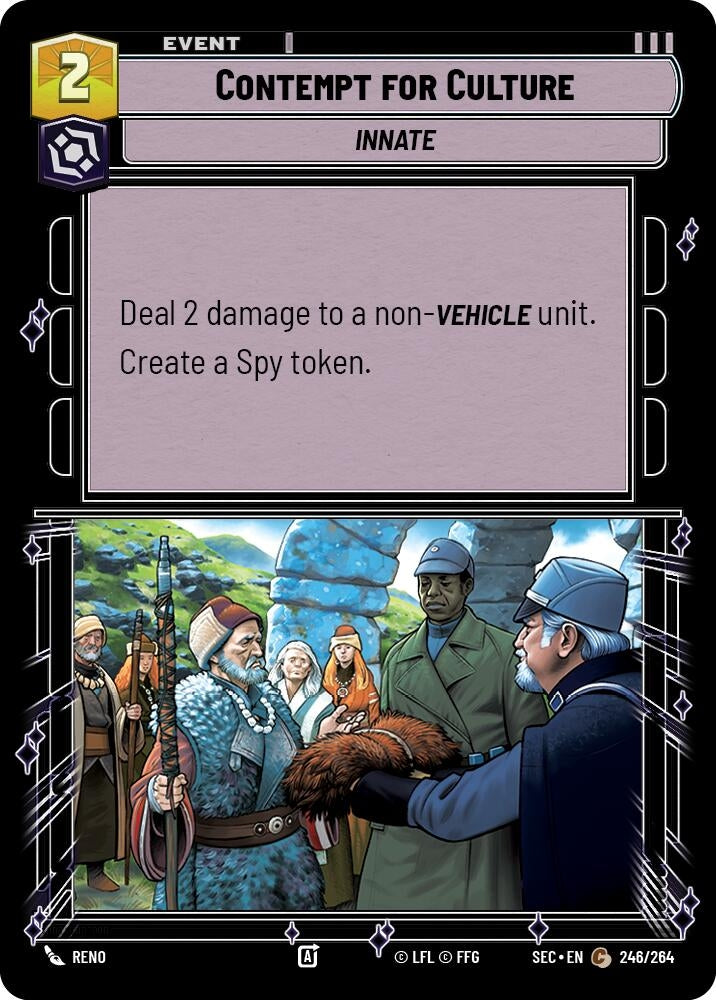 Image for Contempt for Culture (246/264) [Secrets of Power] - Star Wars: Unlimited