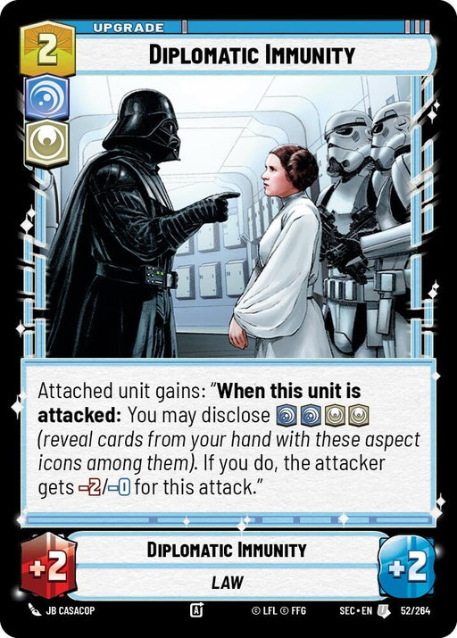 Image for Diplomatic Immunity (52/264) [Secrets of Power] - Star Wars: Unlimited