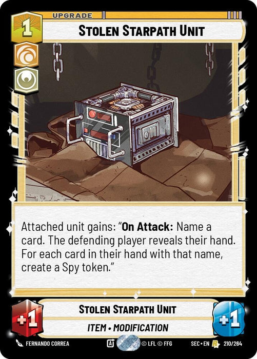 Image for Stolen Starpath Unit (210/264) [Secrets of Power] - Star Wars: Unlimited