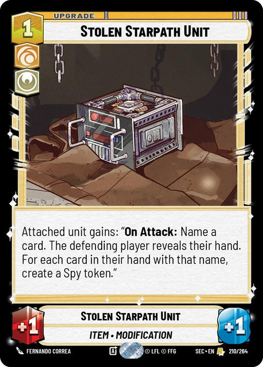 Image for Stolen Starpath Unit (210/264) [Secrets of Power] - Star Wars: Unlimited