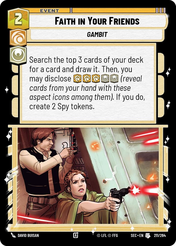 Image for Faith in Your Friends (211/264) [Secrets of Power] - Star Wars: Unlimited